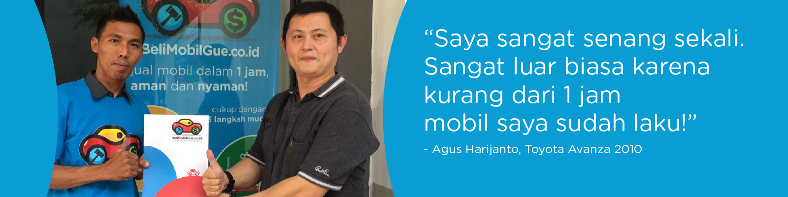 Testimonial BeliMobilGue.co.id